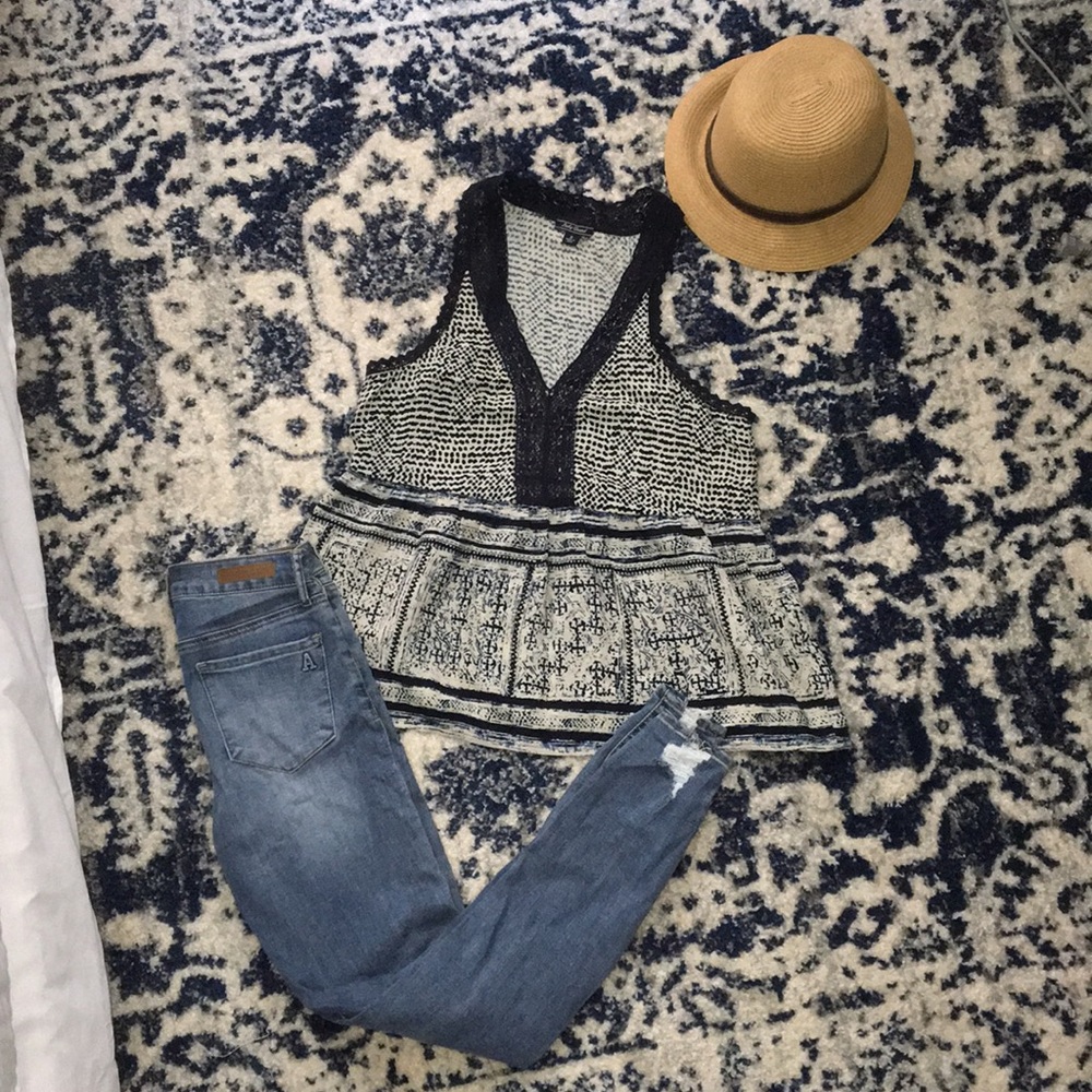 Lucky Brand Beautiful Patterned Tank - Picture 1 of 5